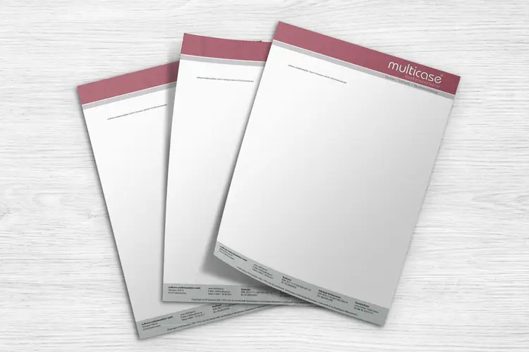 Multicase Möbelmanufaktur Briefbogen